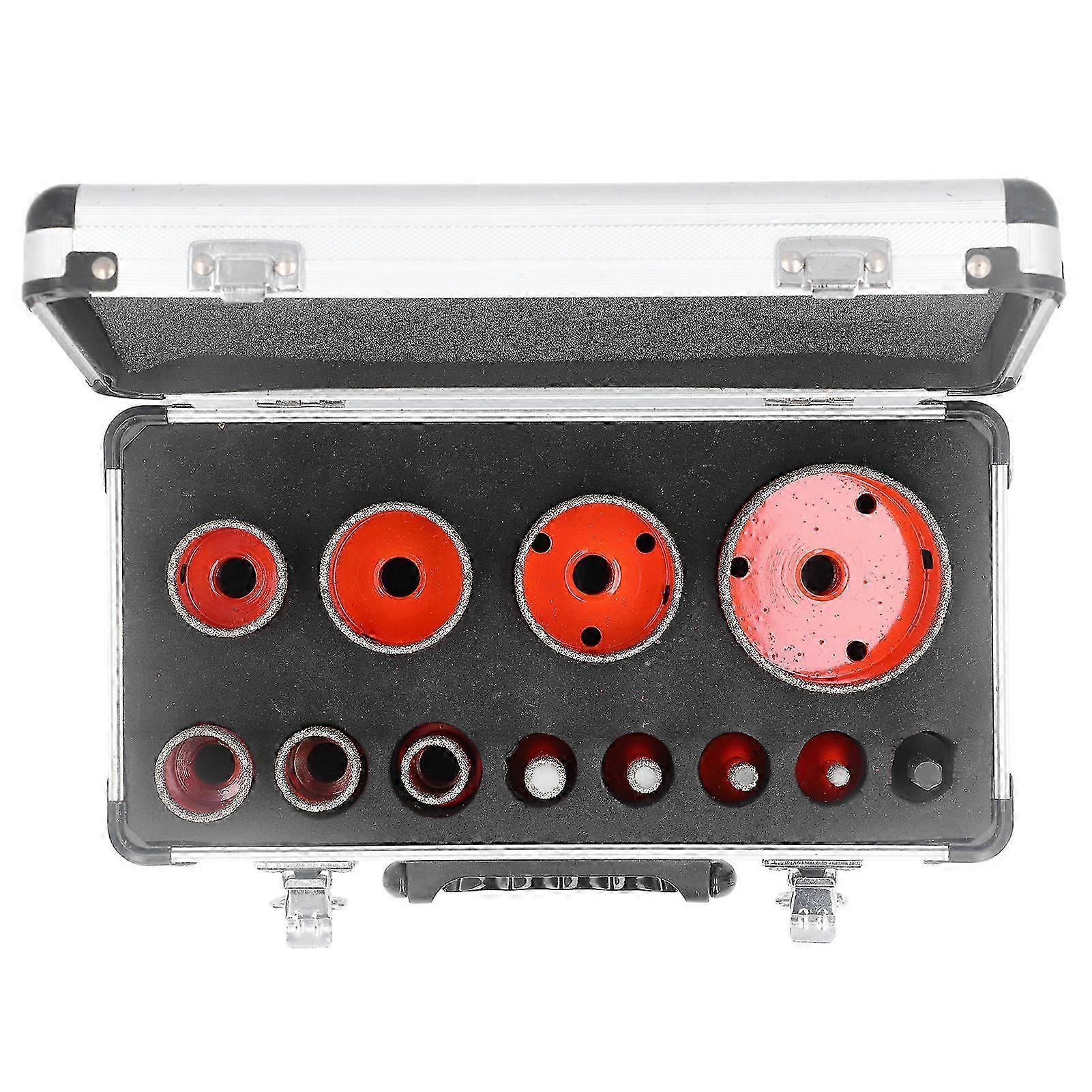 M14 Hex Shank Diamond Hole Opener Set for Tile, Marble, Granite Cutting (8 Sizes)