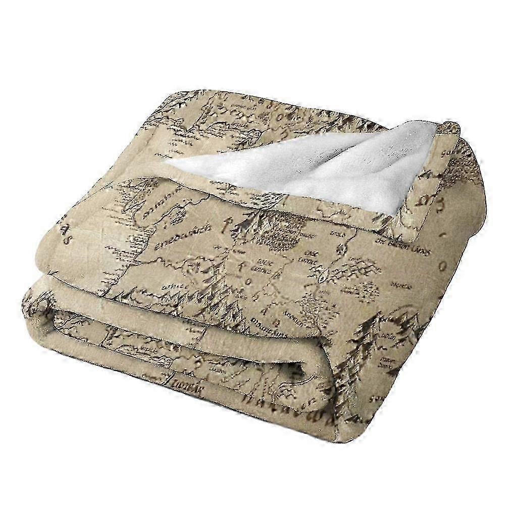 Fade Resistant Middle Earth Map Lord Of Ring Style Blanket Beautiful Will Stand Test Of Time style 1