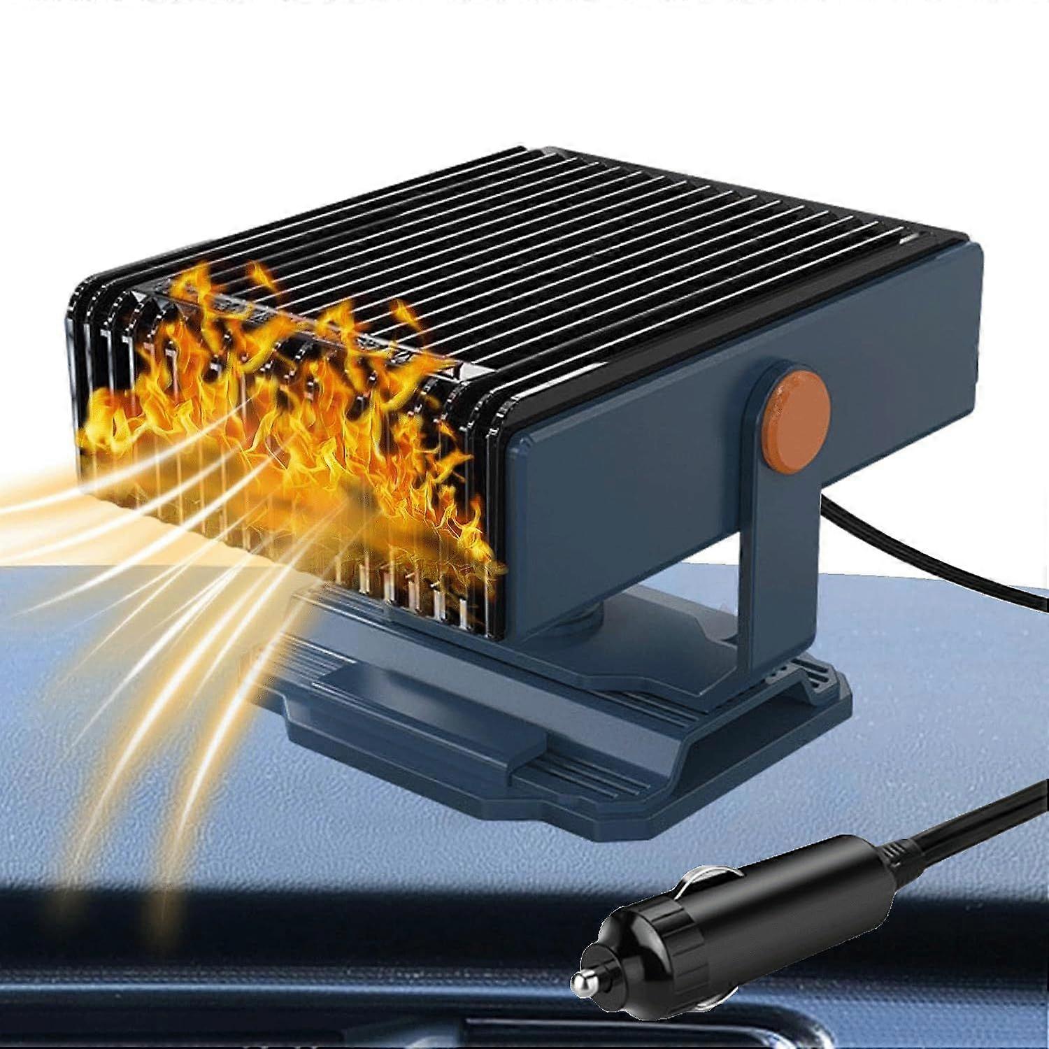 Portable Car Heater, 12V 150W Car Heater, 2 in 1 Heater Fan with Heating and Cooling Function, Defogger