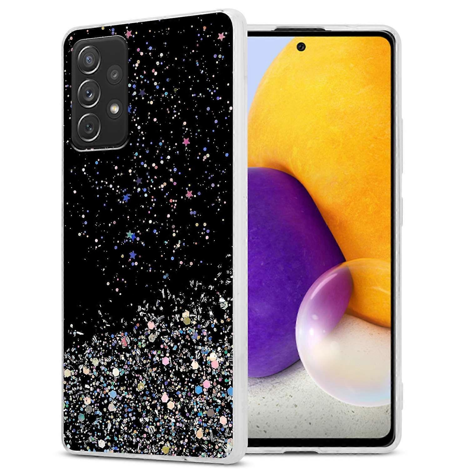 Θήκη Samsung Galaxy A72 4G/5G Προστατευτική Θήκη TPU - Διάφανη με Glitter