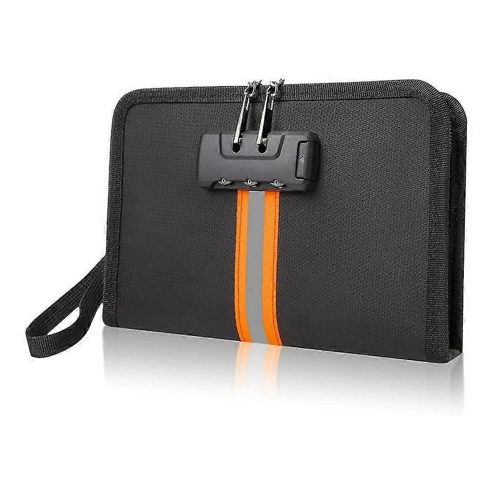 Fireproof and Waterproof Security Bag with Lock for Cash and Documents