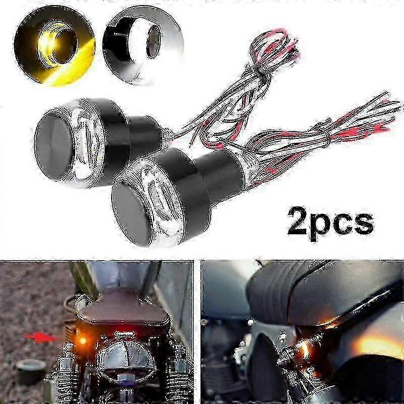 12v Turn Signals Motorcycle Led Handle Bar End Blinker For 22mm Handlebar Signal Light Flashing For
