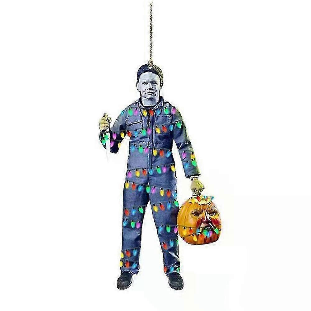 Halloween Car Rearview Mirror Hanging Ornaments Tree Zombie Horror Decor Prop -nmaov