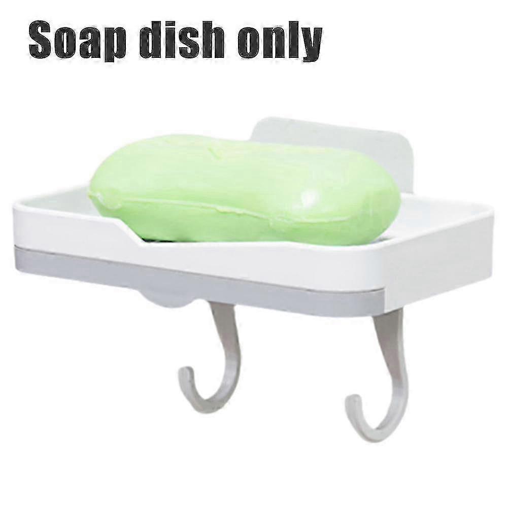 Non Perforated Adhesive Soap Box, Hook Plastic Soap Dish 2025