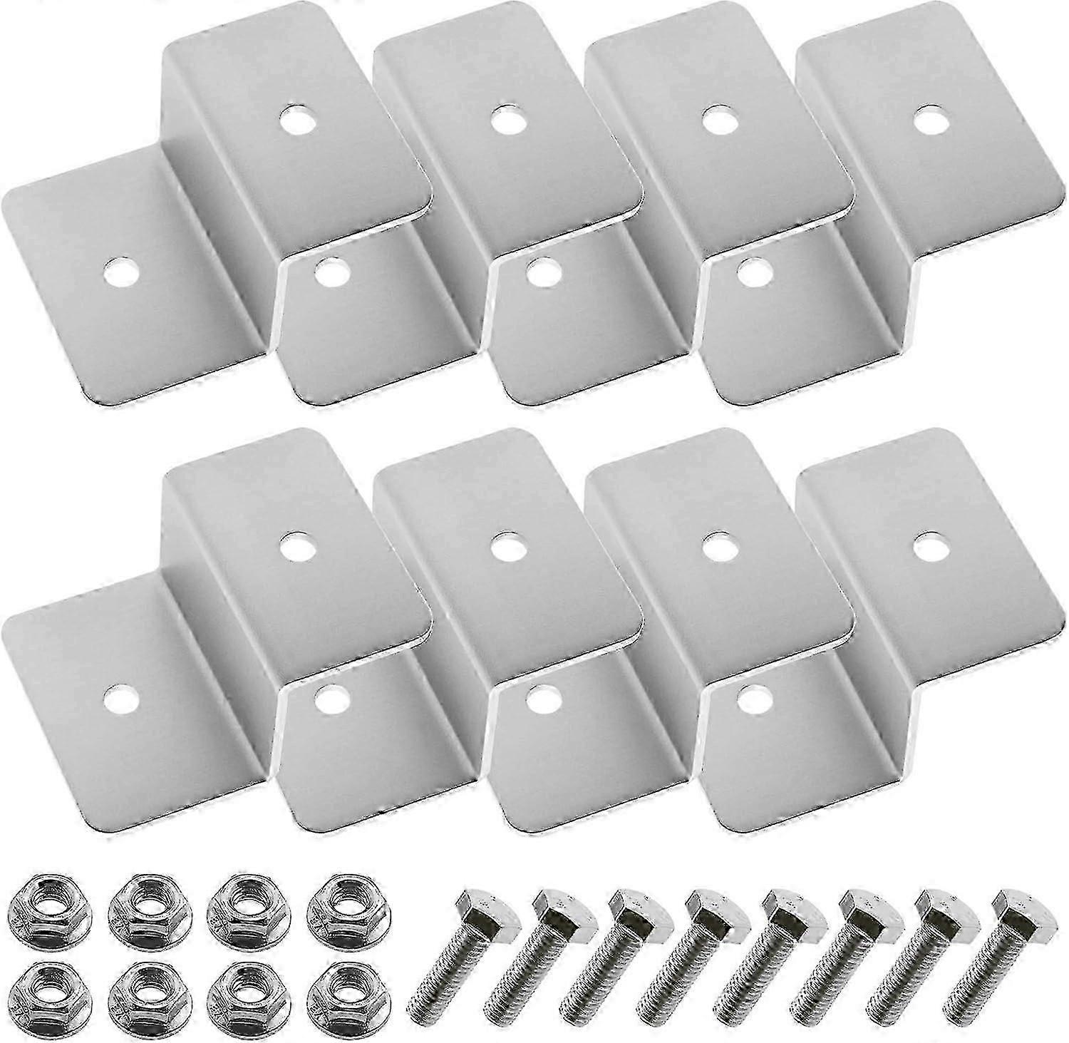 Type Z Solar Panel Mounting Brackets Kit with 1 Hole Nuts and Bolts