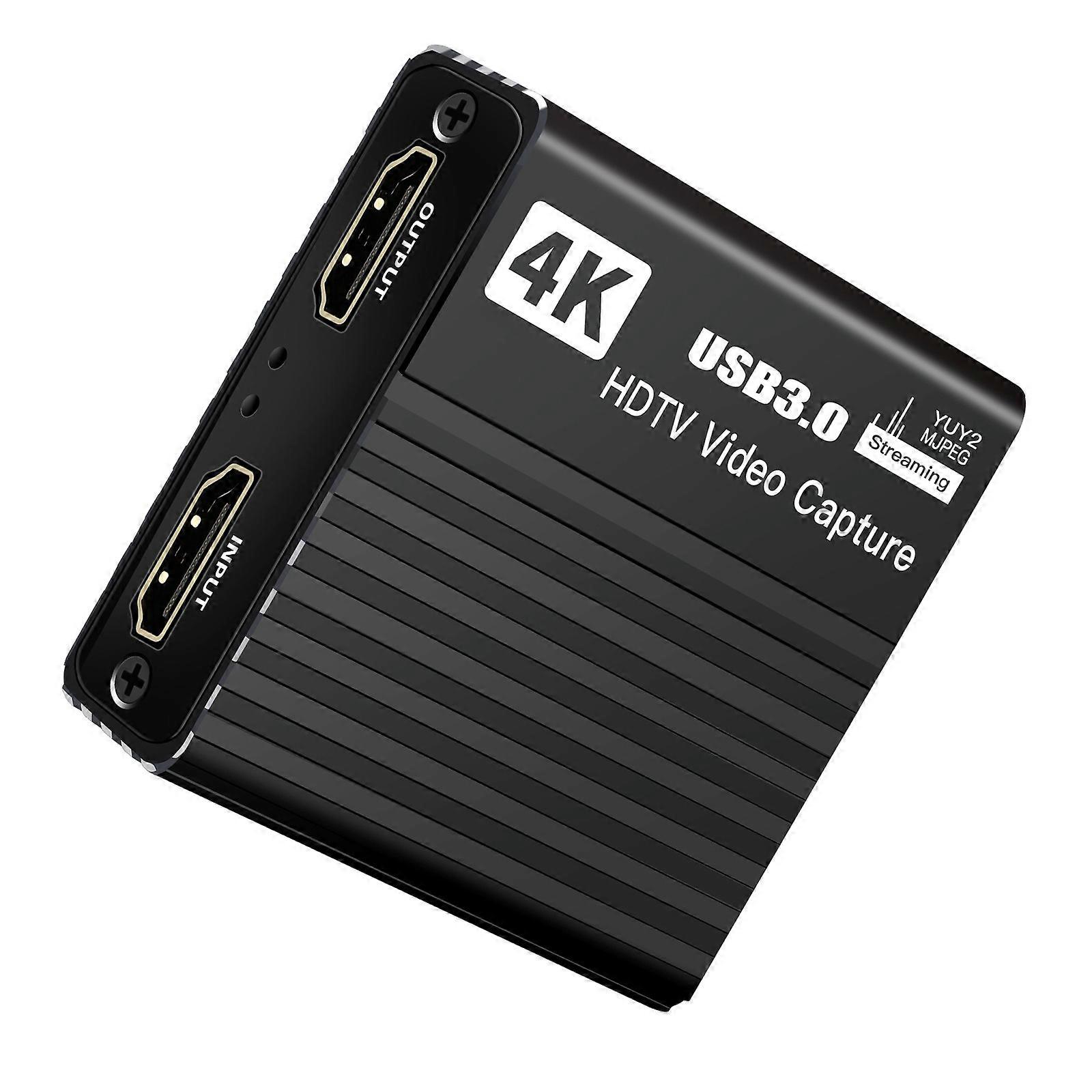 USB 3.0 Video Capture Card 4K HDTV 1080P 60FPS Live Recorder Grabber Capture Video Sound Capture Recording Device Multicolor