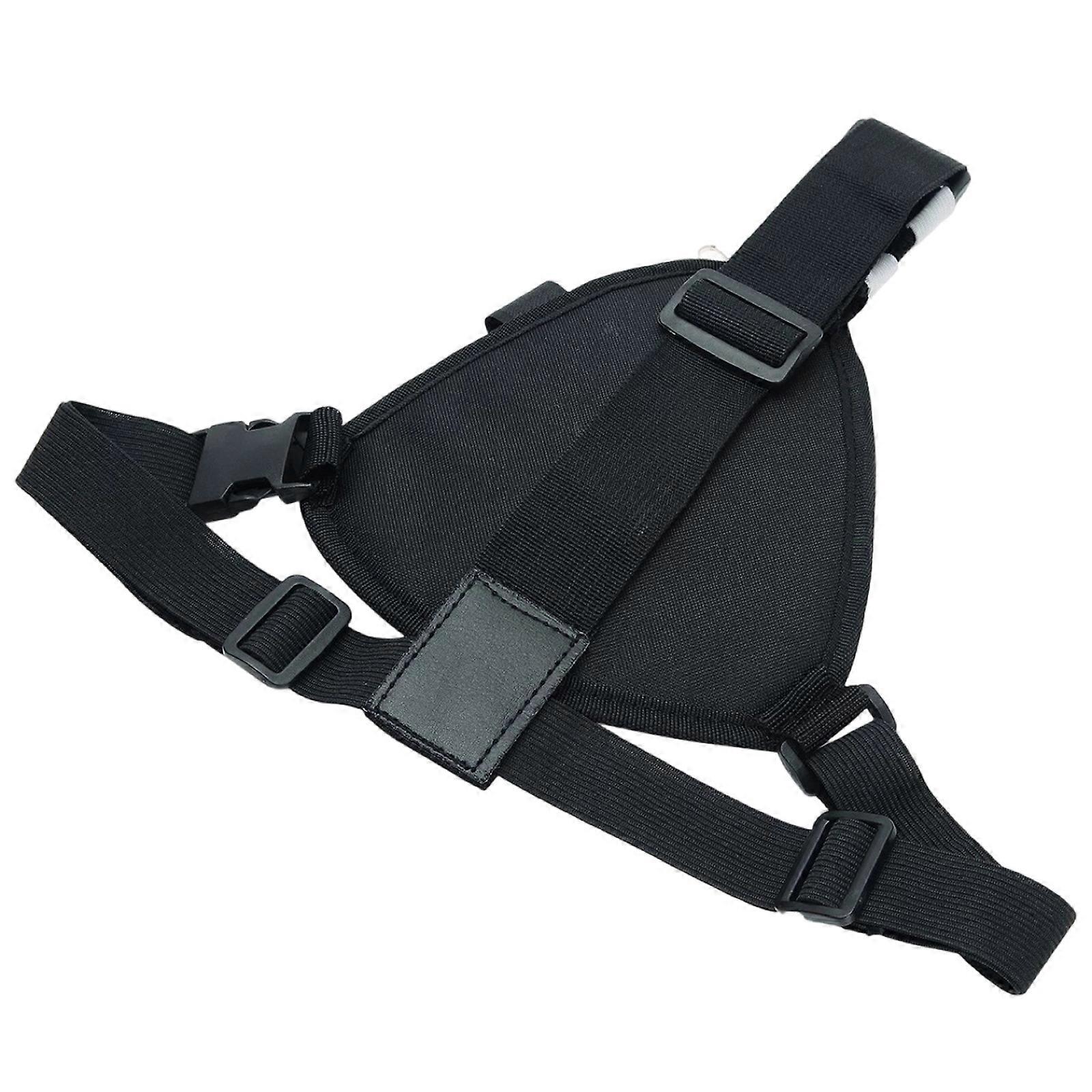 Multipurpose Radio Chest Pack Adjustable Strap Strong Fabric Secure Zippered Pockets for Outdoor Activity Use Multicolor