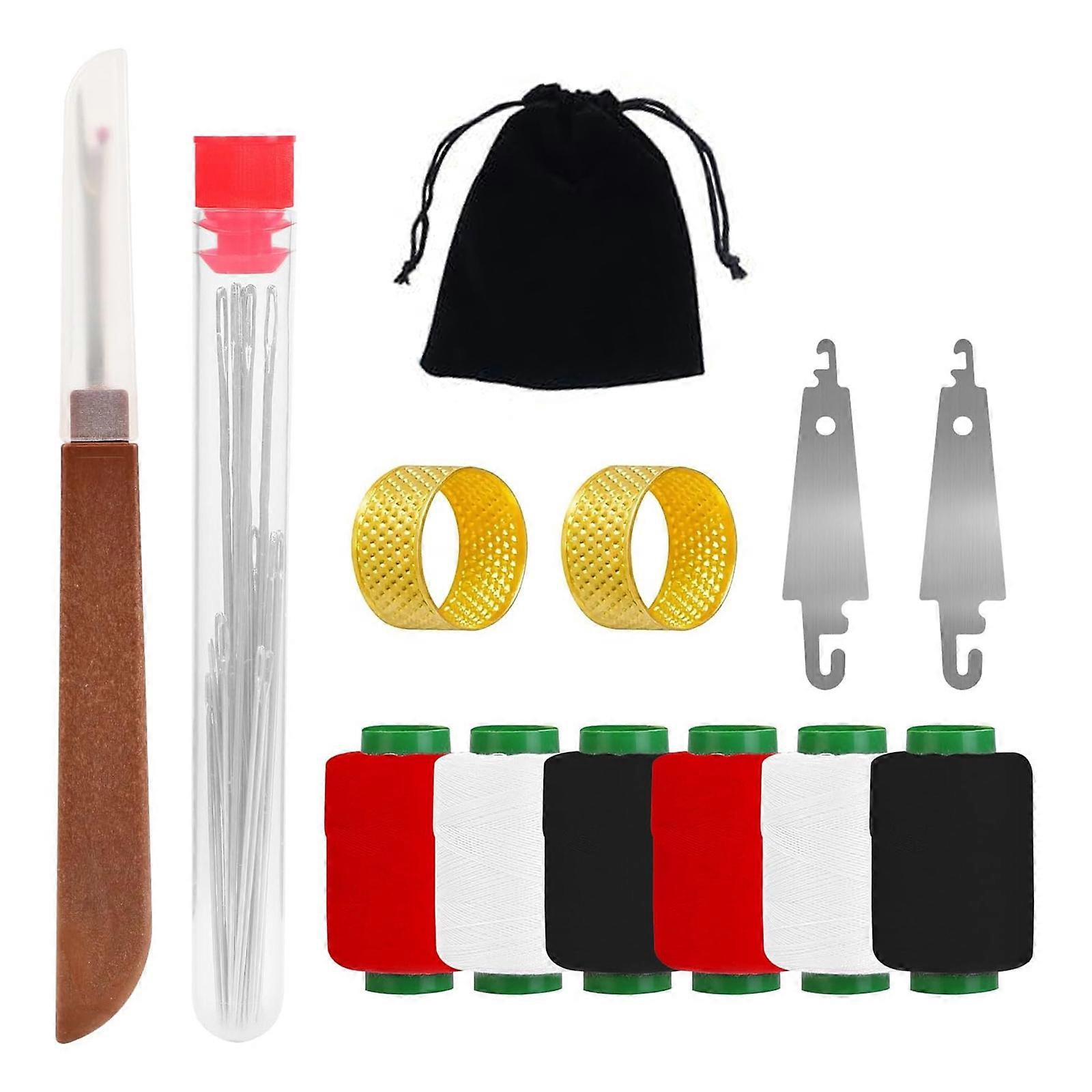 Complete Sewing Tool Set Including 25 Needle 6 Thread 2 Thimble for Home Travel Projects Multicolor