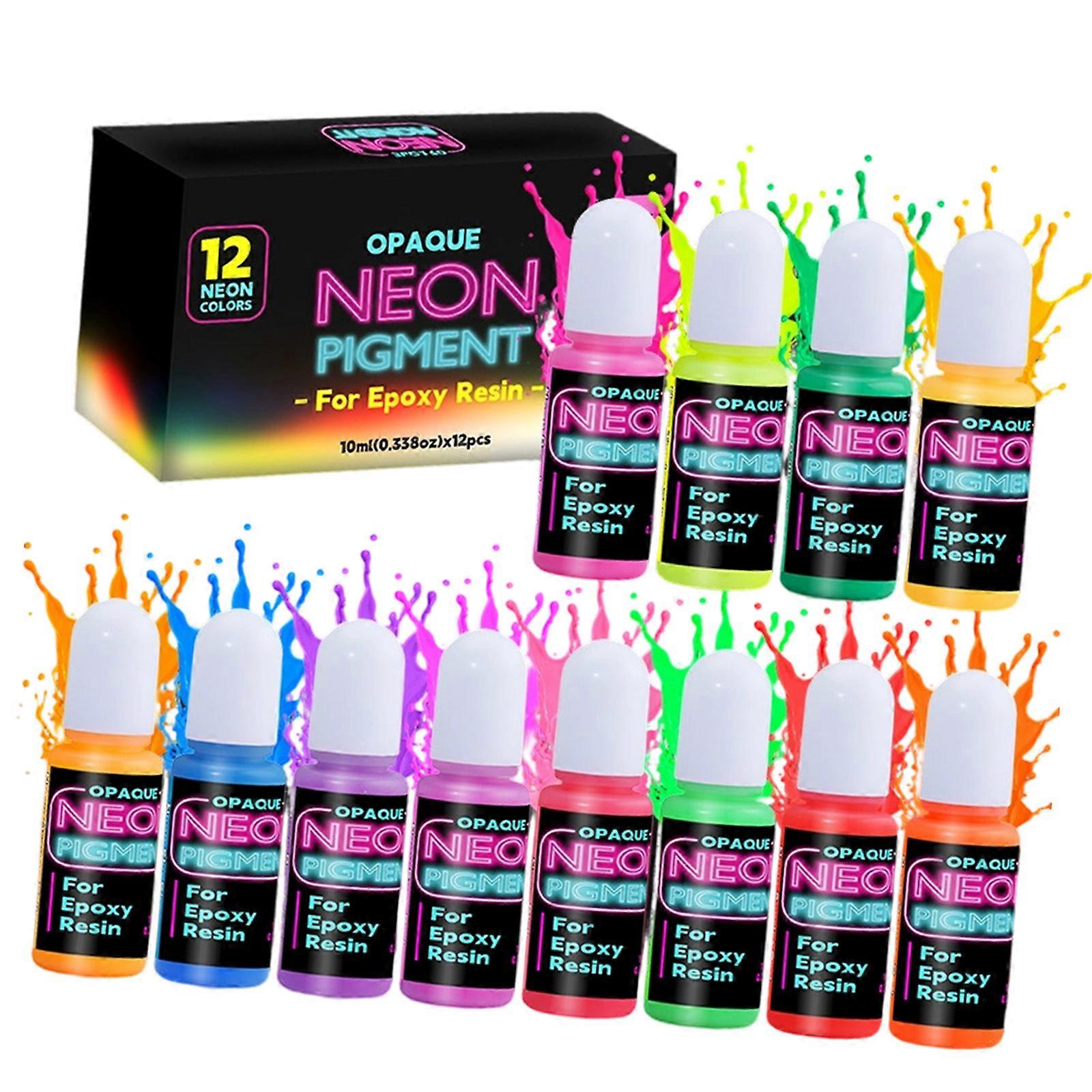 Resin Colorant 10ML Creamy Texture Pigment Set for Marine Crafts with Cell Formation Effects and Long Lasting Vibrancy Multicolor