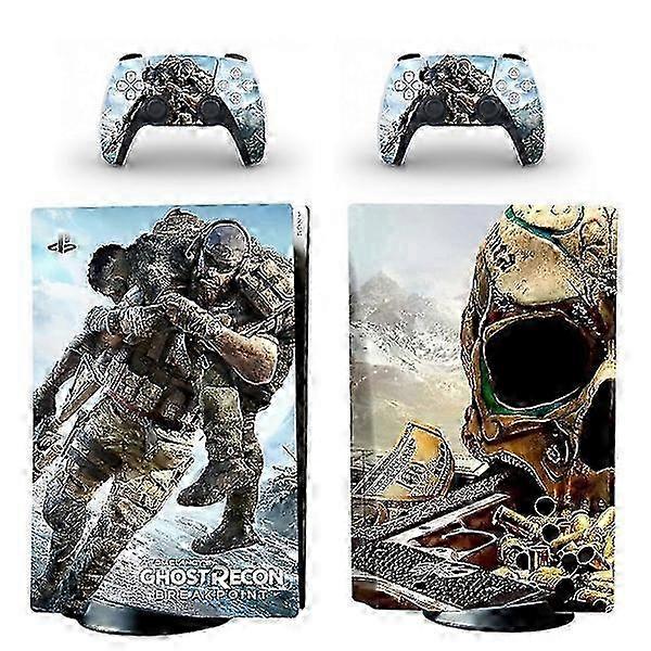 PS5 skin disc edition anime console and controller vinyl decal, durable, scratch-proof, precise fit, compatible with PlayStation 5.