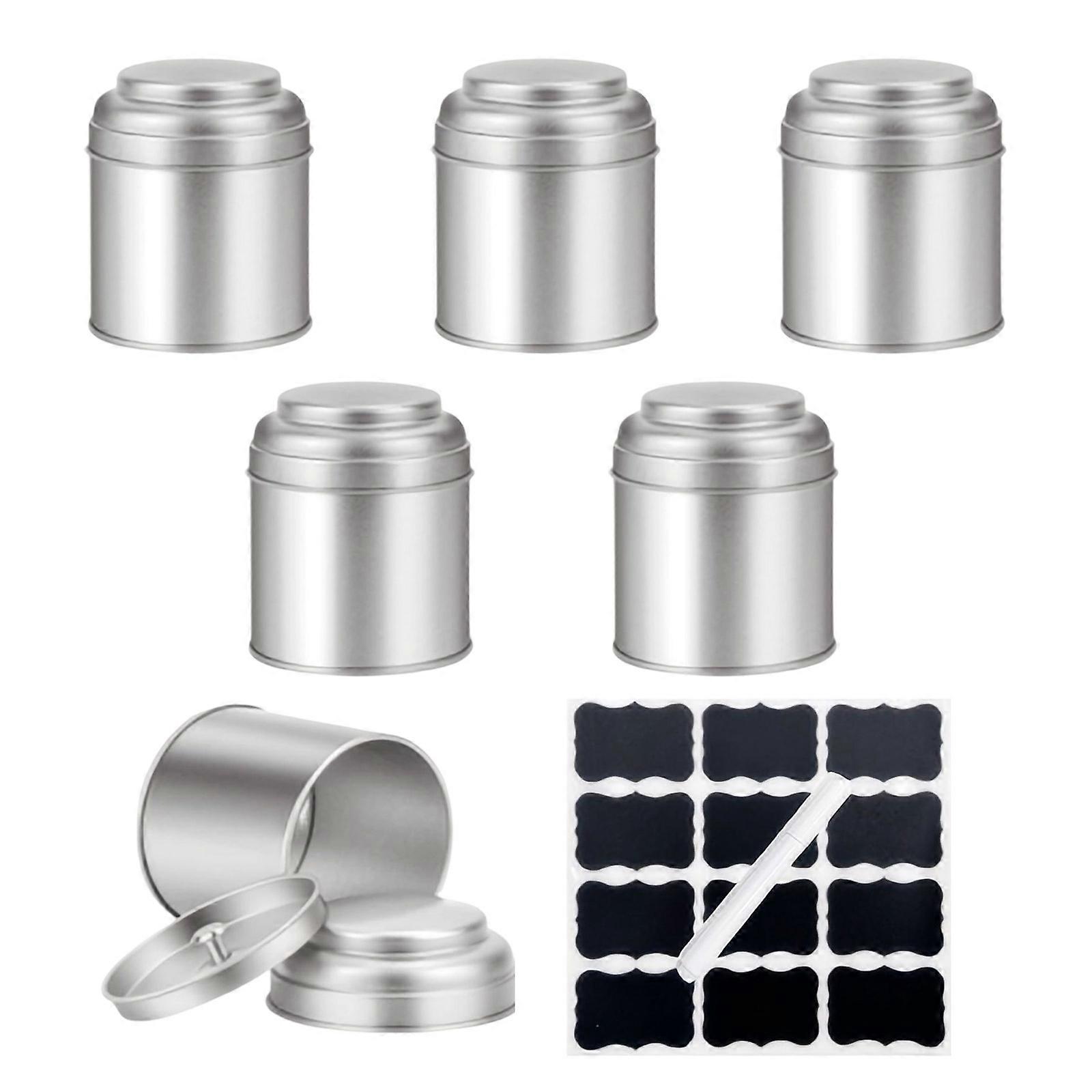 Bulk Teas Storage Container Double Layered Lid Tinplate Materials Large Capacity Kitchen Organiser for Candy Multicolor