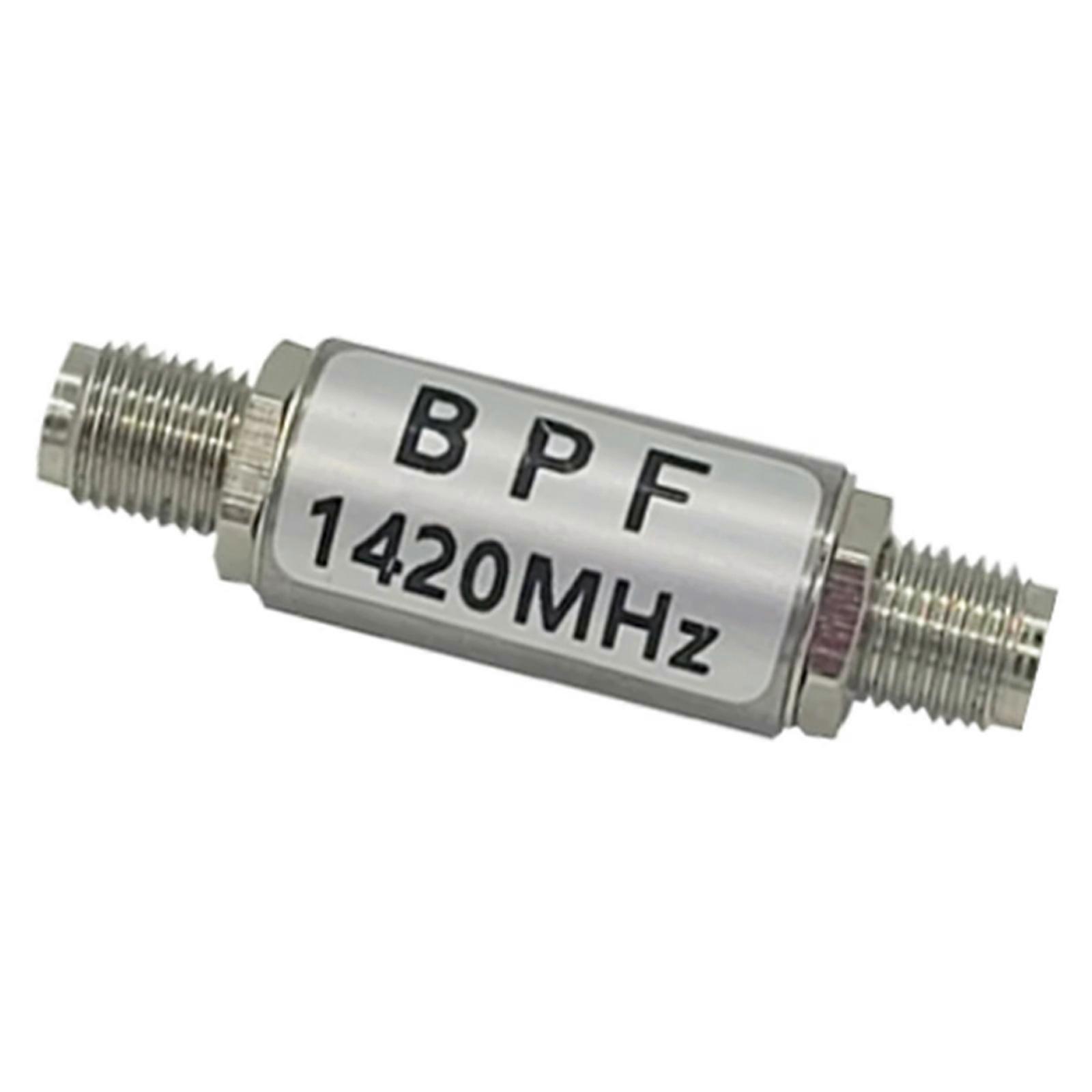 Advanced 1420MHz  Filter 80MHz Passband Metal Bandpass Filter with Round Housing Quick Fixing for Radio Astronomy Multicolor