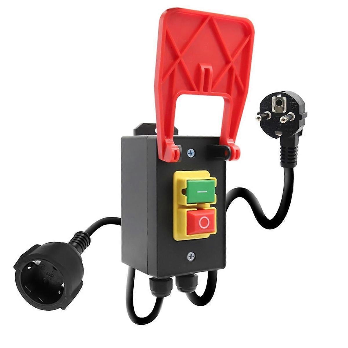 Emergency Stop Switch 18A 150cm Single-Phase on/Off Switch for Milling Table and Others for Home, Wo