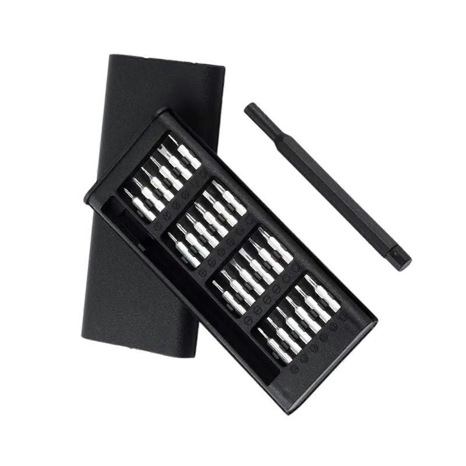 24 In 1 Precisions Small Magnetic Screwdriver Set with Carrying Case for Phone and Laptop Computer Watches Repair Tools Multicolor