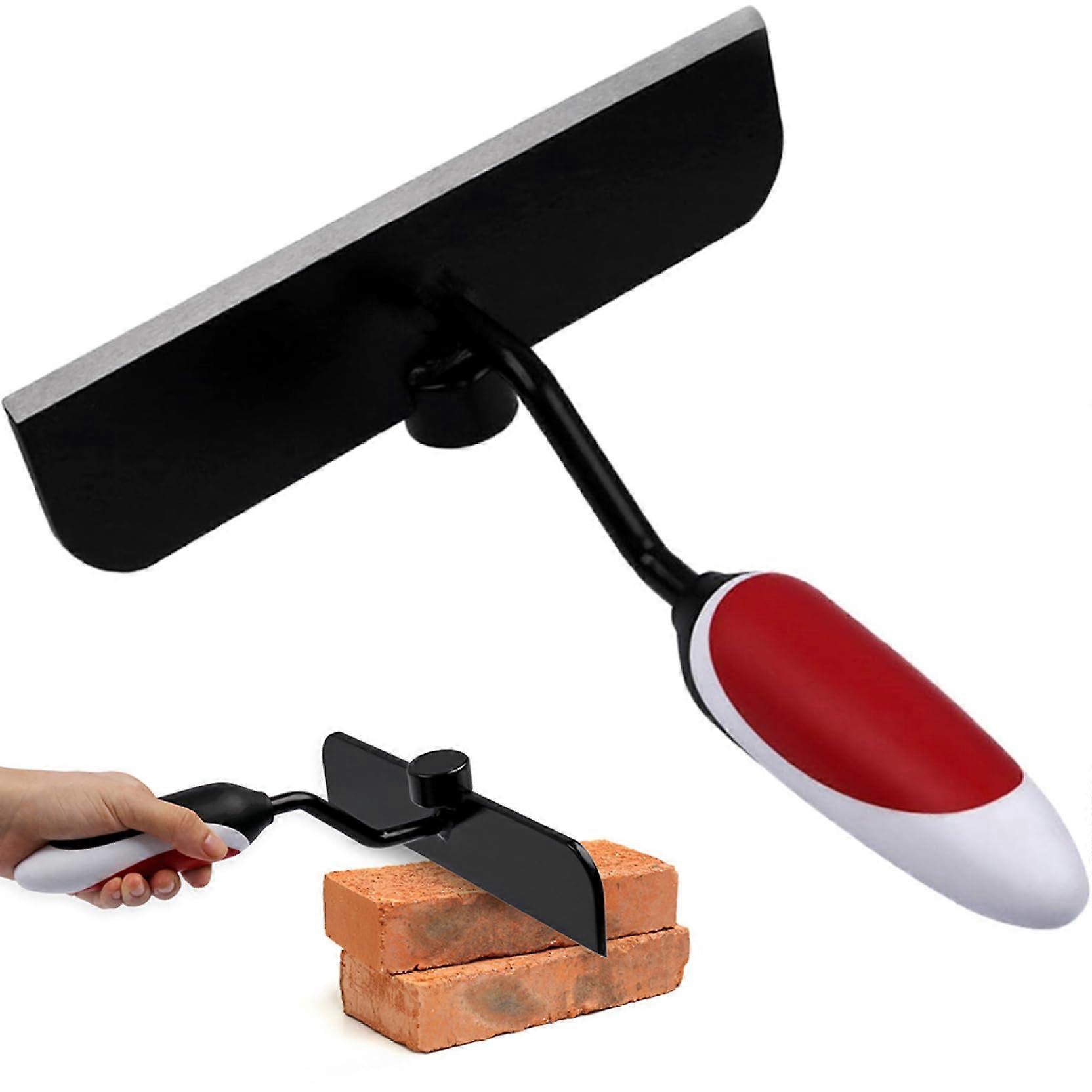 Brick Chisel with Extended Comfortable Handle, 9 Inch Wide Blade for Concrete, Brick and Stone Cutting