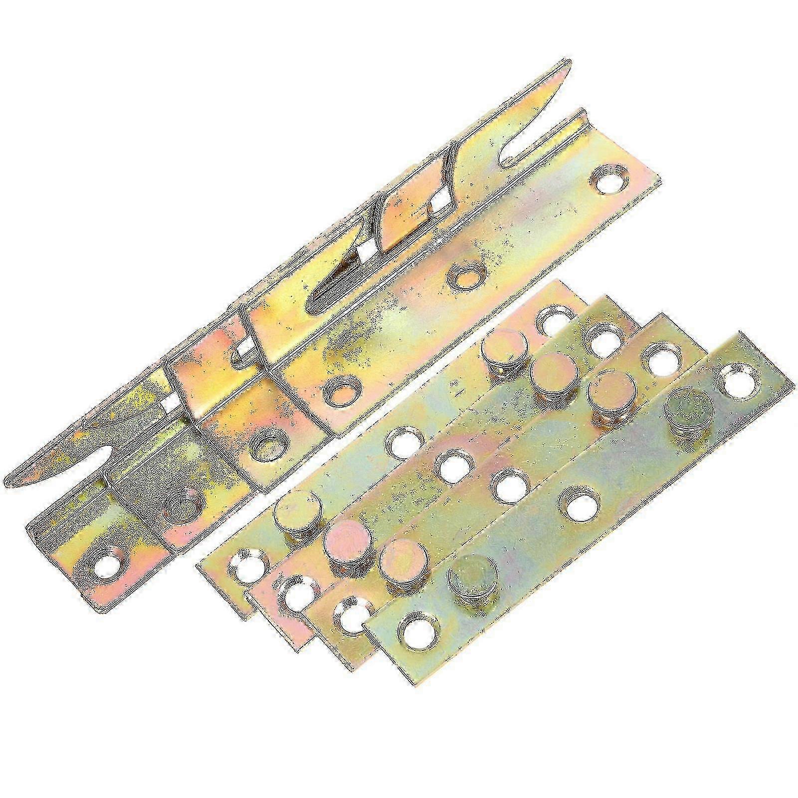 8pcs Bed Frame Brackets Bed Hinges Bed Rail Brackets Heavy Duty Bed Rail Supports