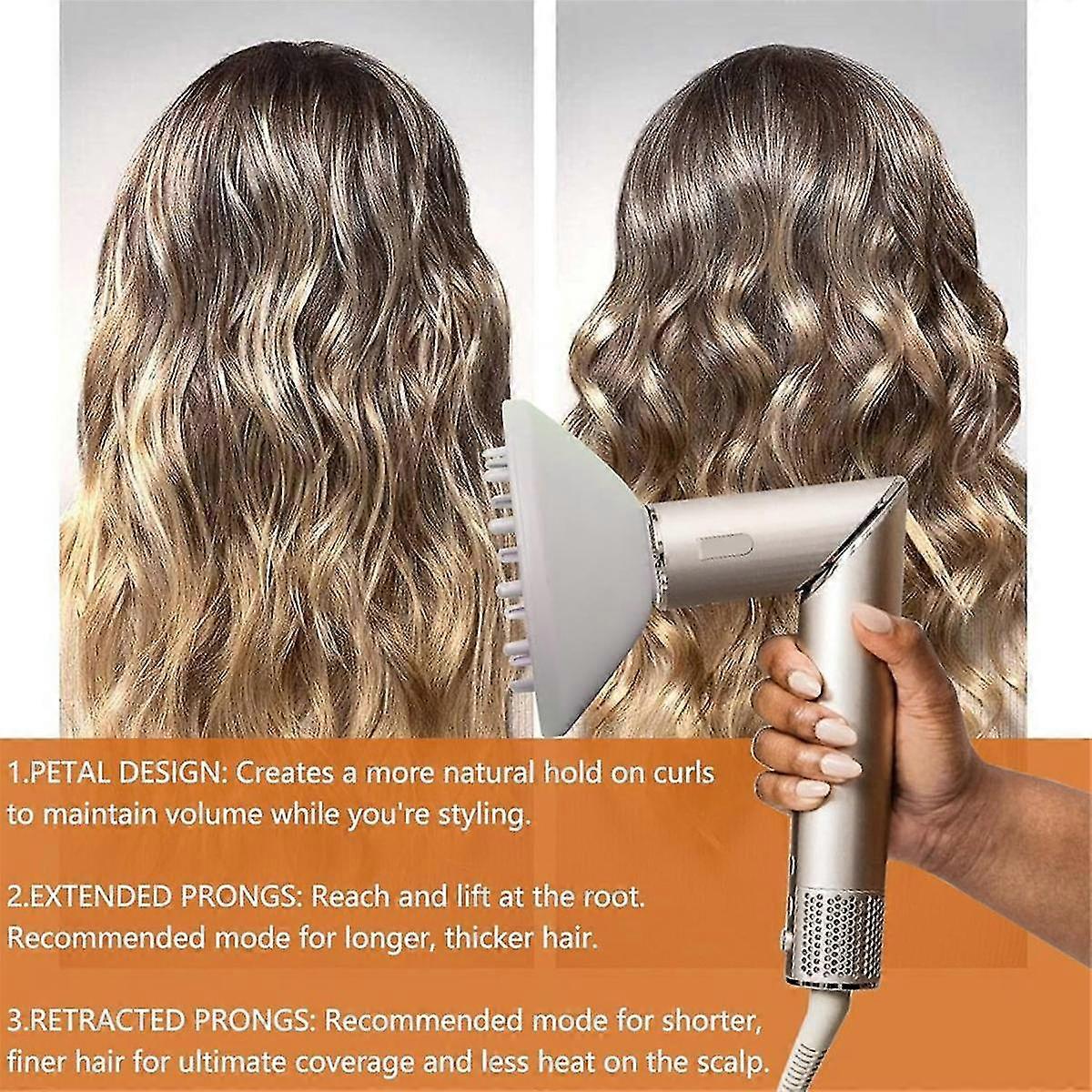 Diffuser Attachment for FlexStyle Hair Dryer, Enhance Natural Curls Accessories Blow Dryer Styler, Styling Tool B