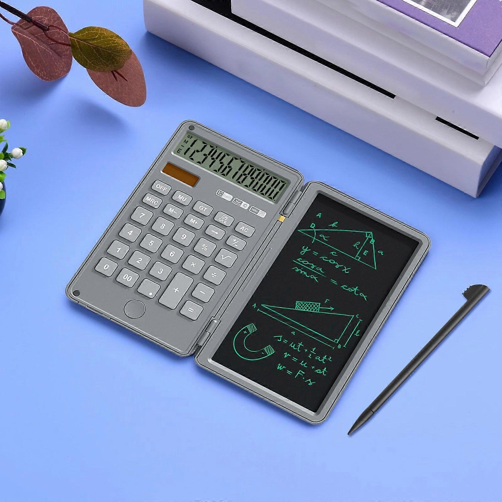 Scientific Calculator with Writing Tablet, LCD Display, Compatible with School, Engineering, Students & Teachers