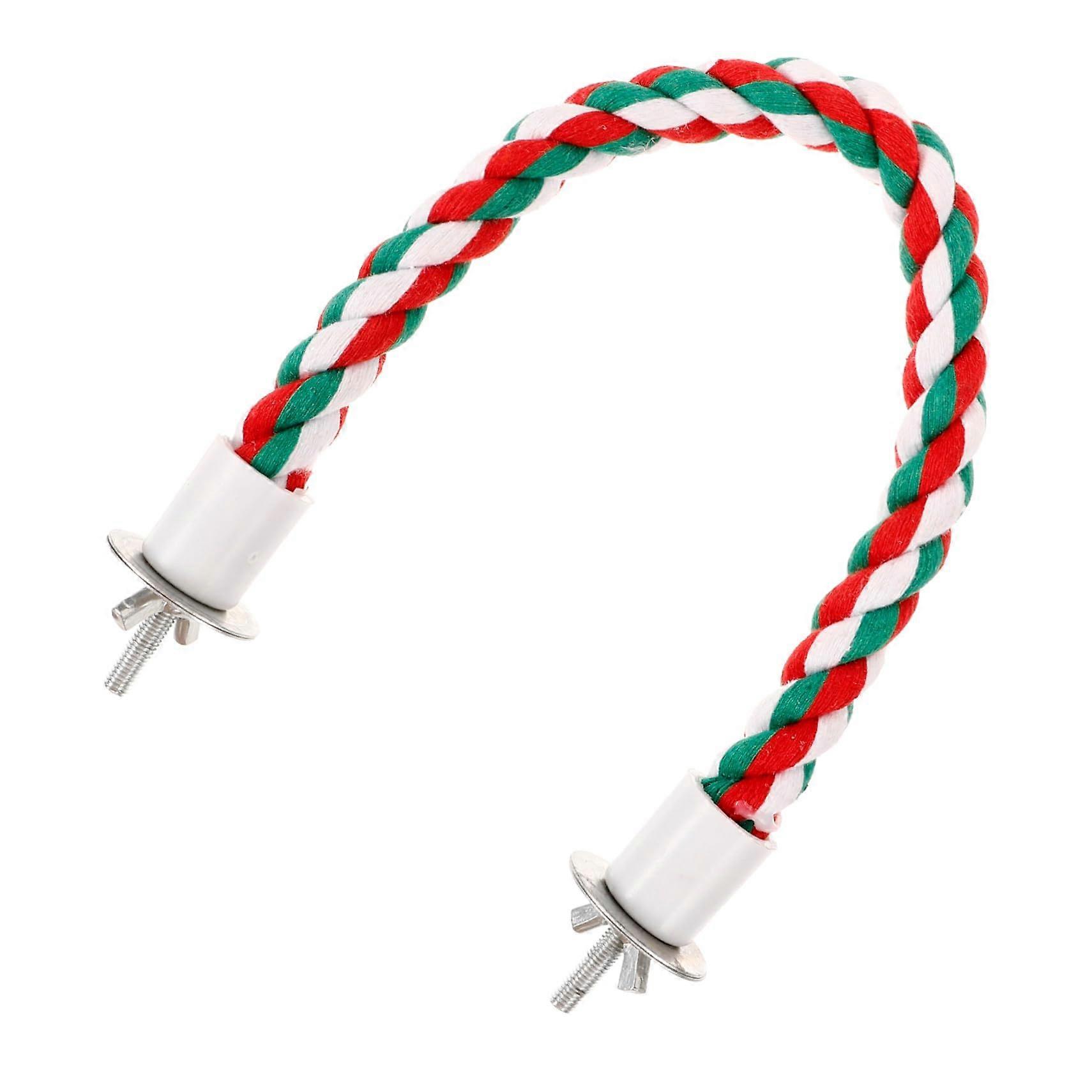 Rope Perch Cotton Climbing Stand Chew Resistant for Small Medium Birds Cage Accessory