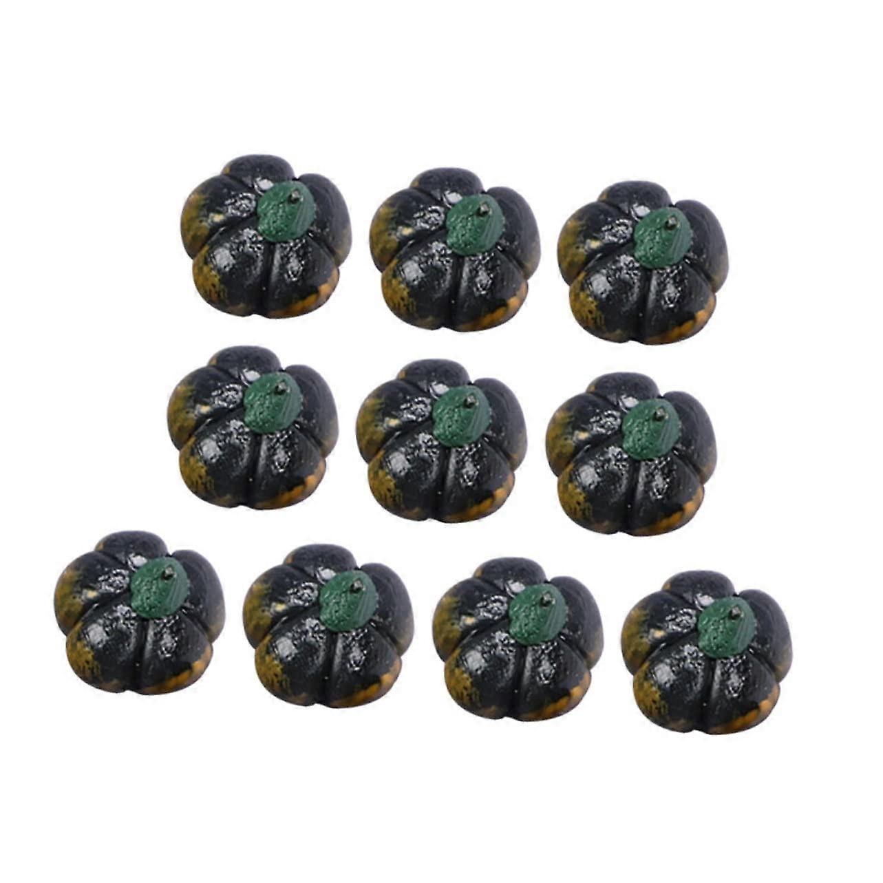 10pcs Mini Pumpkin and Acorn Squash Ornaments for Fall Home Decor Thanksgiving Halloween Display
