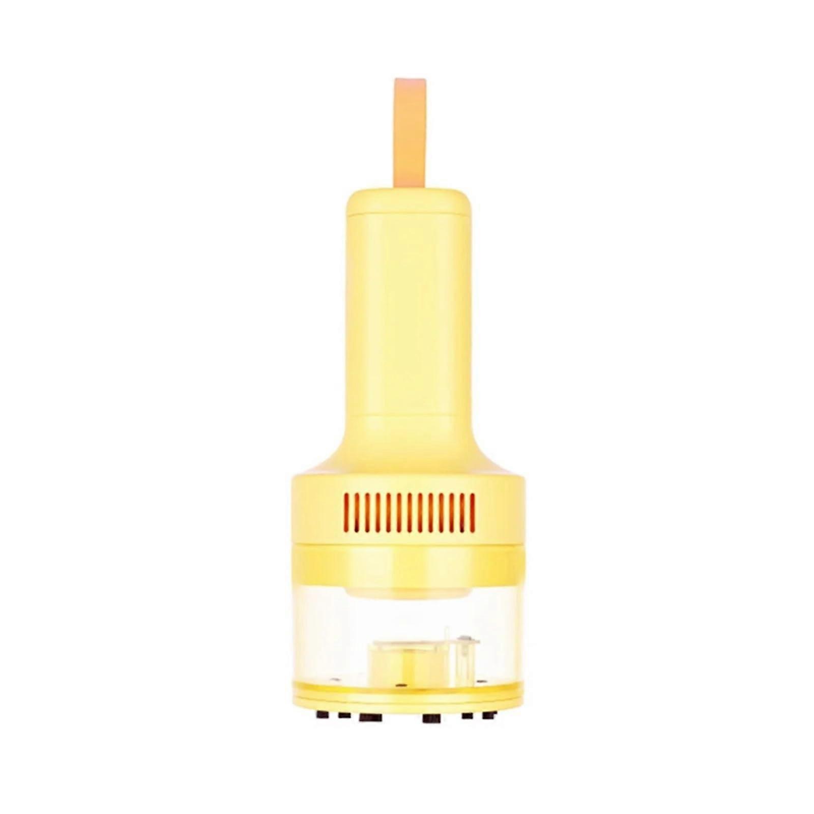 Desktop Vacuum Cleaner with Strong Suction for Home, Car, and Keyboard, USB Rechargeable Yellow