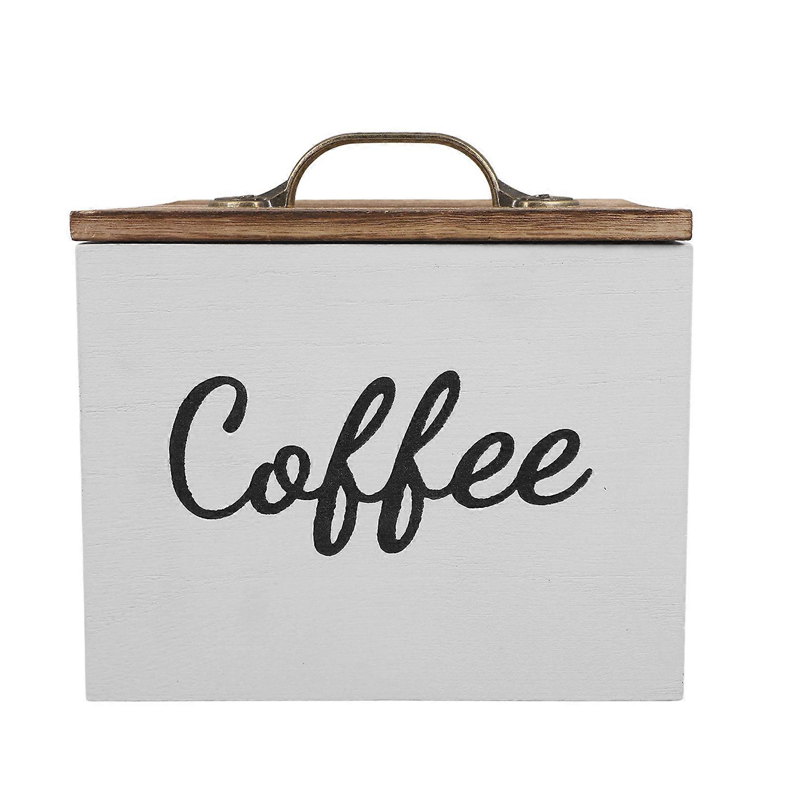 Wooden Storage Box With Lid For Organizing Kitchen Items And Small Essentials In Elegant Design 1Pcs