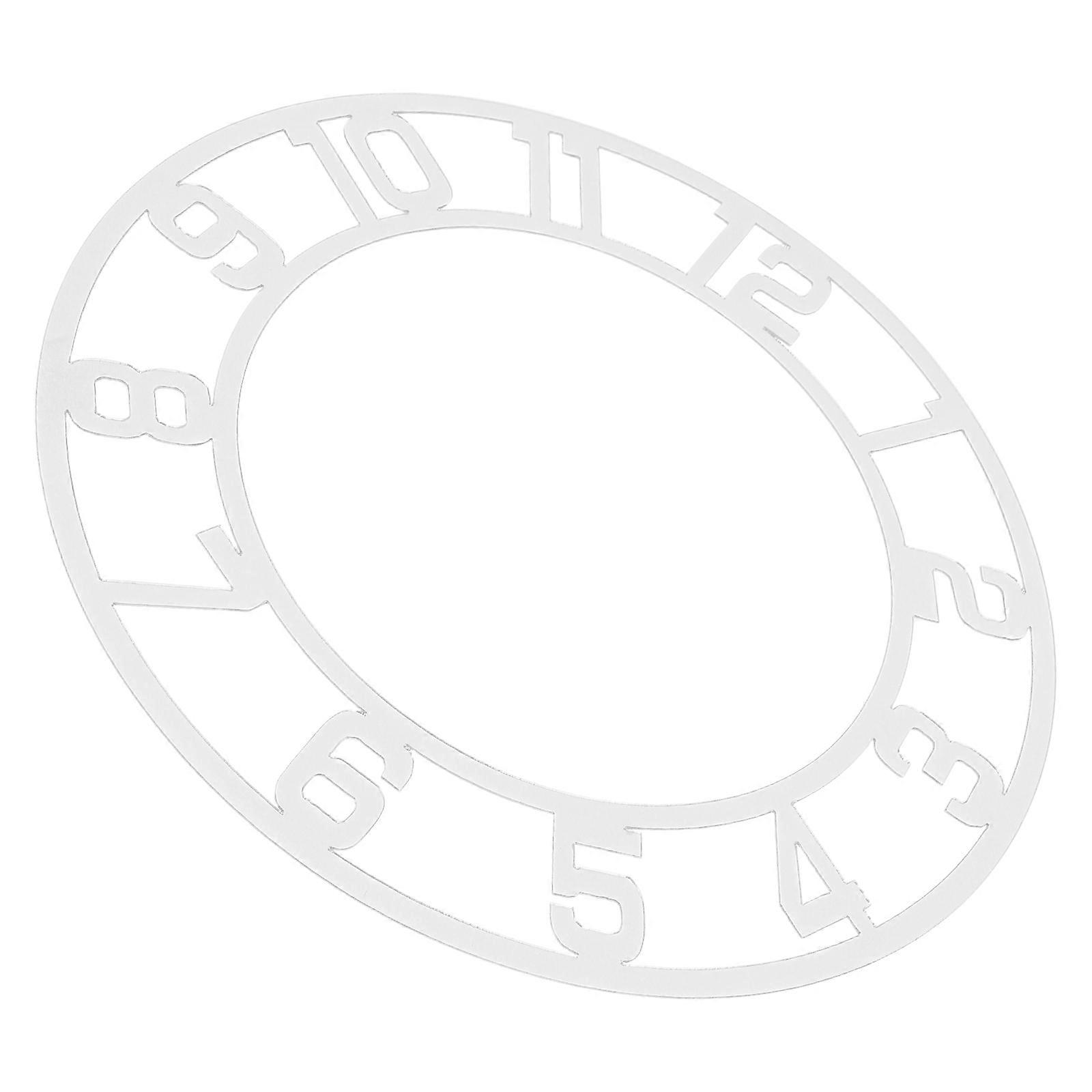 Round Mirror Digital Clock Acrylic Wall Sticker for Home Decoration