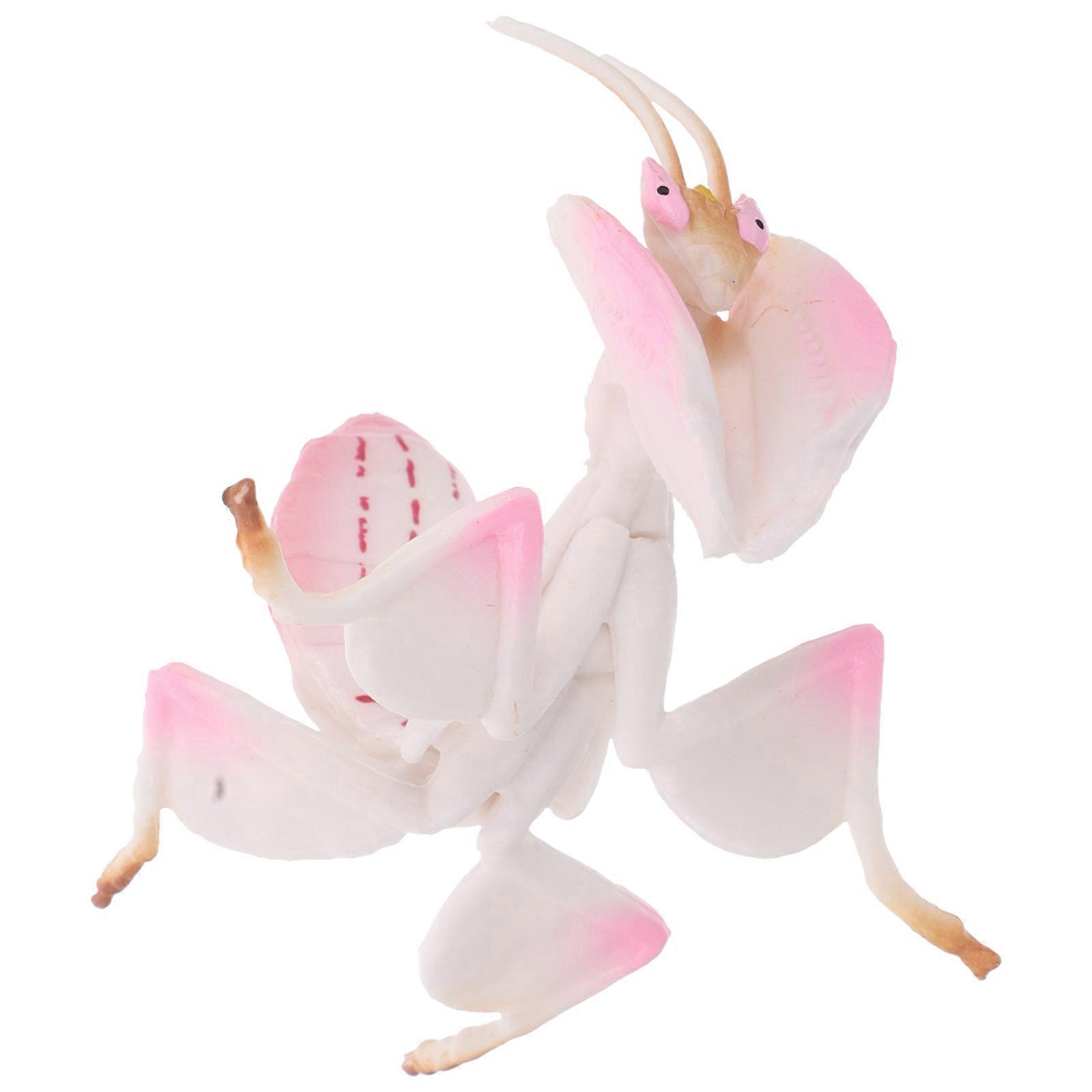 Realistic Mantis Figures for Decor Plastic Insect Toys Pink Model