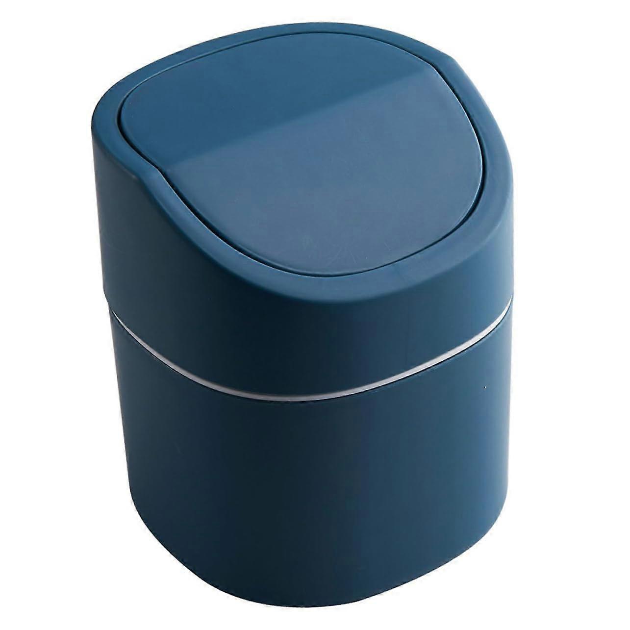Mini Wastebasket Desk Trash Can with Lid for Countertop Kitchen or Office Desktop Use