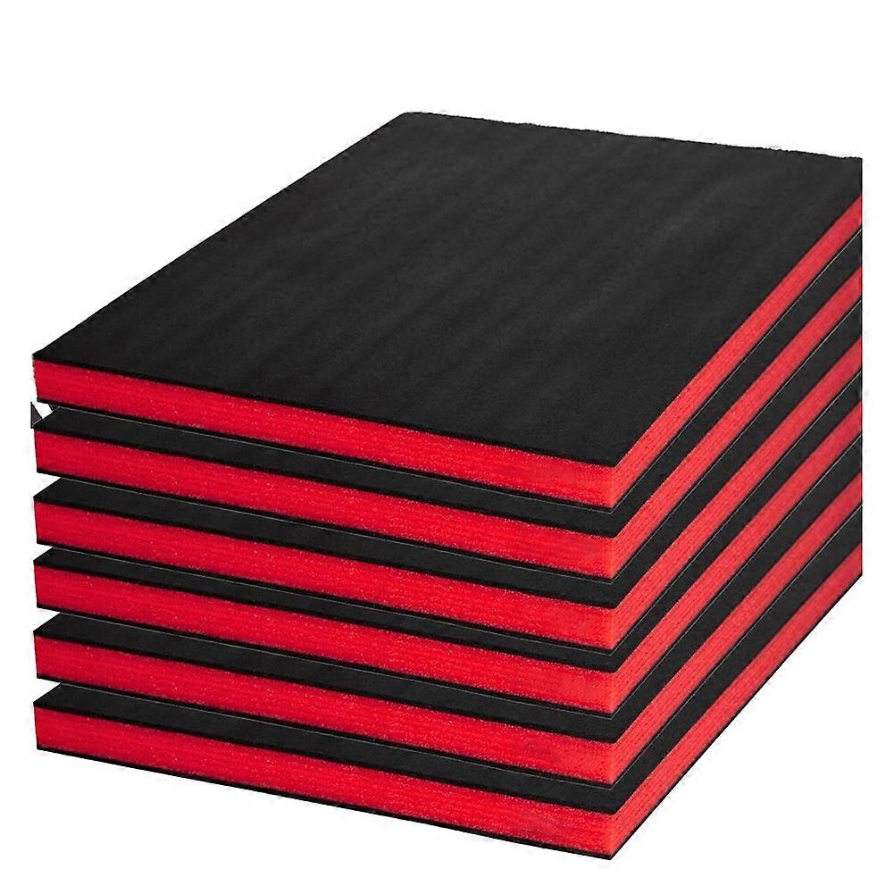 Tool Box Foam 6Pack 18x12x1 Inch, Foam Inserts for Cases, Polyethylene Storage Sheets for Toolbox Hard Case, Tool Shadow