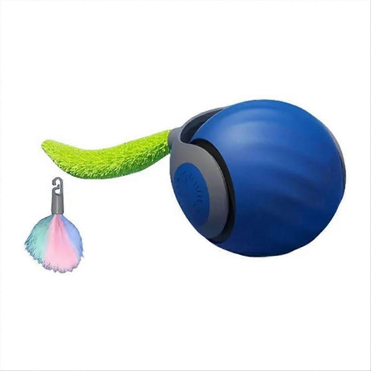 Interactive Cat Ball with for Indoor Cats,Automatic Moving Pet Toy, A