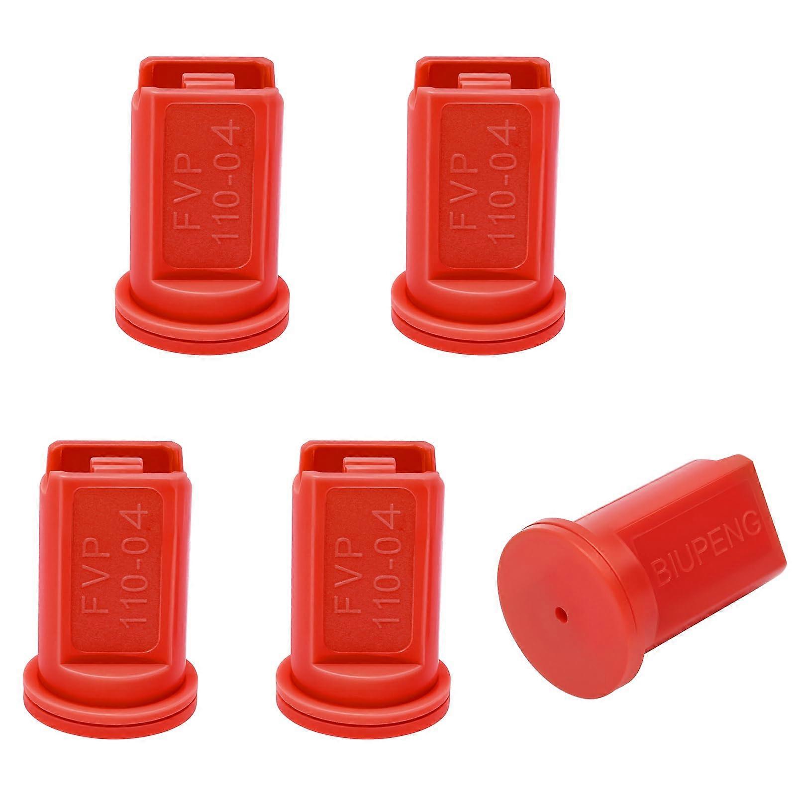 AIXR11004VP 110° Flat Spray Nozzle Tips 0.4 GPM 40 PSI with Drift Control for TeeJet  5 Pcs Red