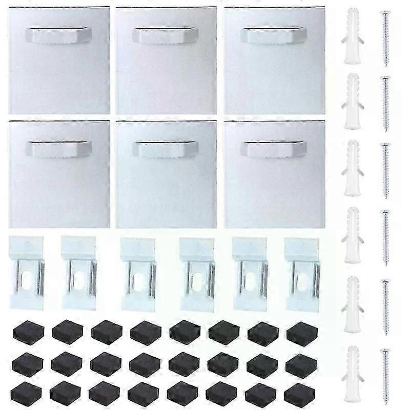 Adhesive Hanging Plates Self Adhesive Metal Hanger Set Multifunction Self Adhesive Picture Hanger set for artwork Display