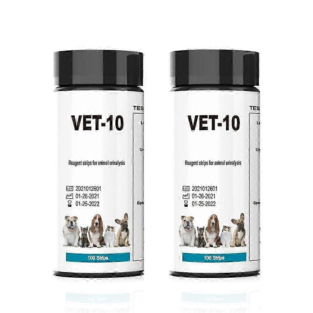 Pet Urine Testing Strips, 100 Urinalysis Parameter Tests for Dogs,Cats,Vets, Accurate Testing