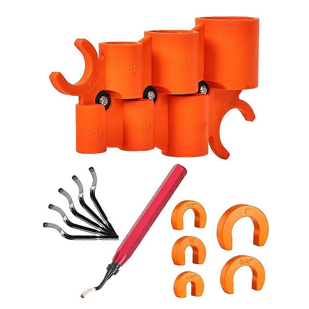 12 Pcs Plumbing Tools Kit for PEX, Copper, PVC, CPVC Pipes: Deburring Tool, Removal Tools Set