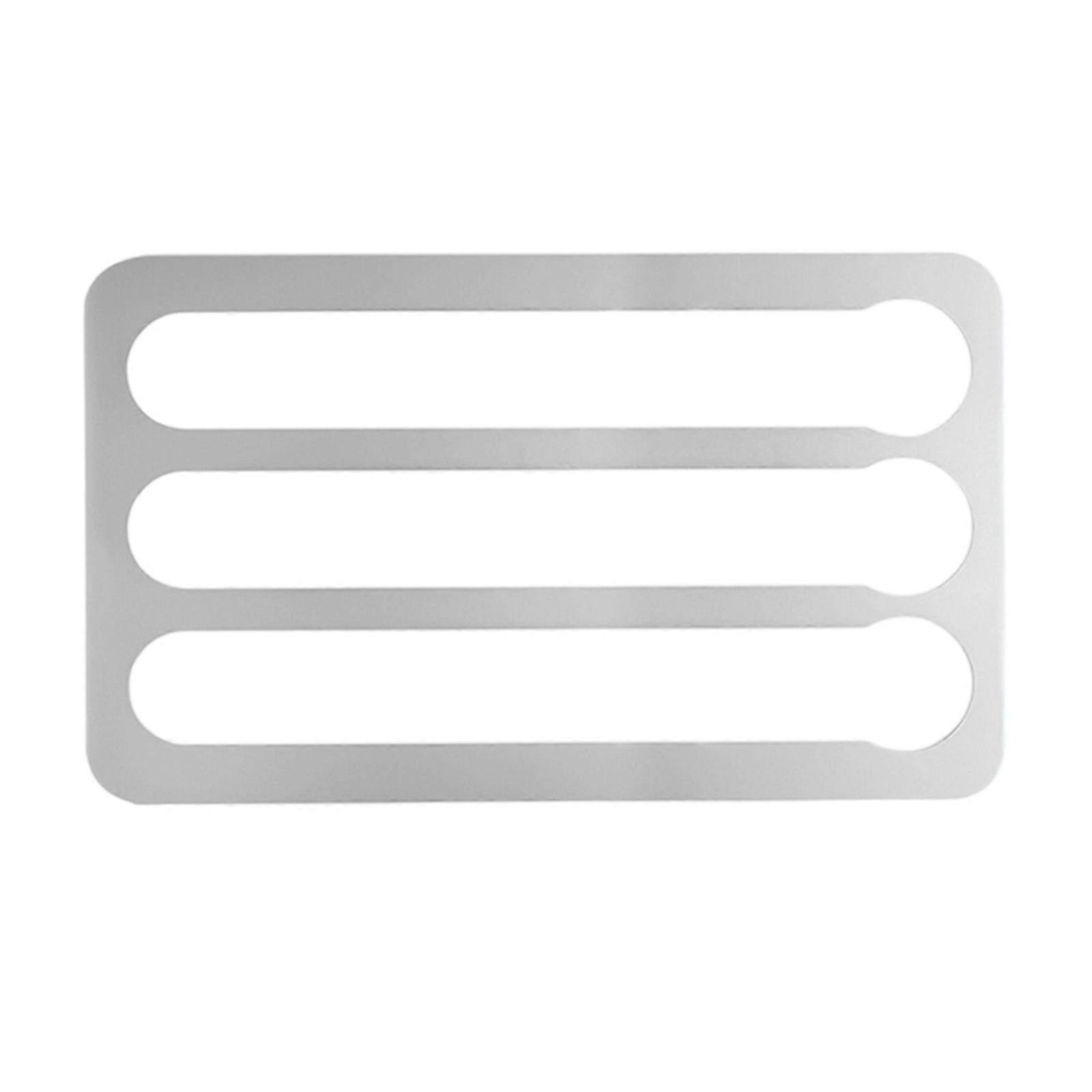 Double Mount Coffee Medication Storage Rack Aluminum Mixture Space Efficient Plan Accommodates Metal Smooth Exteriors  Silver