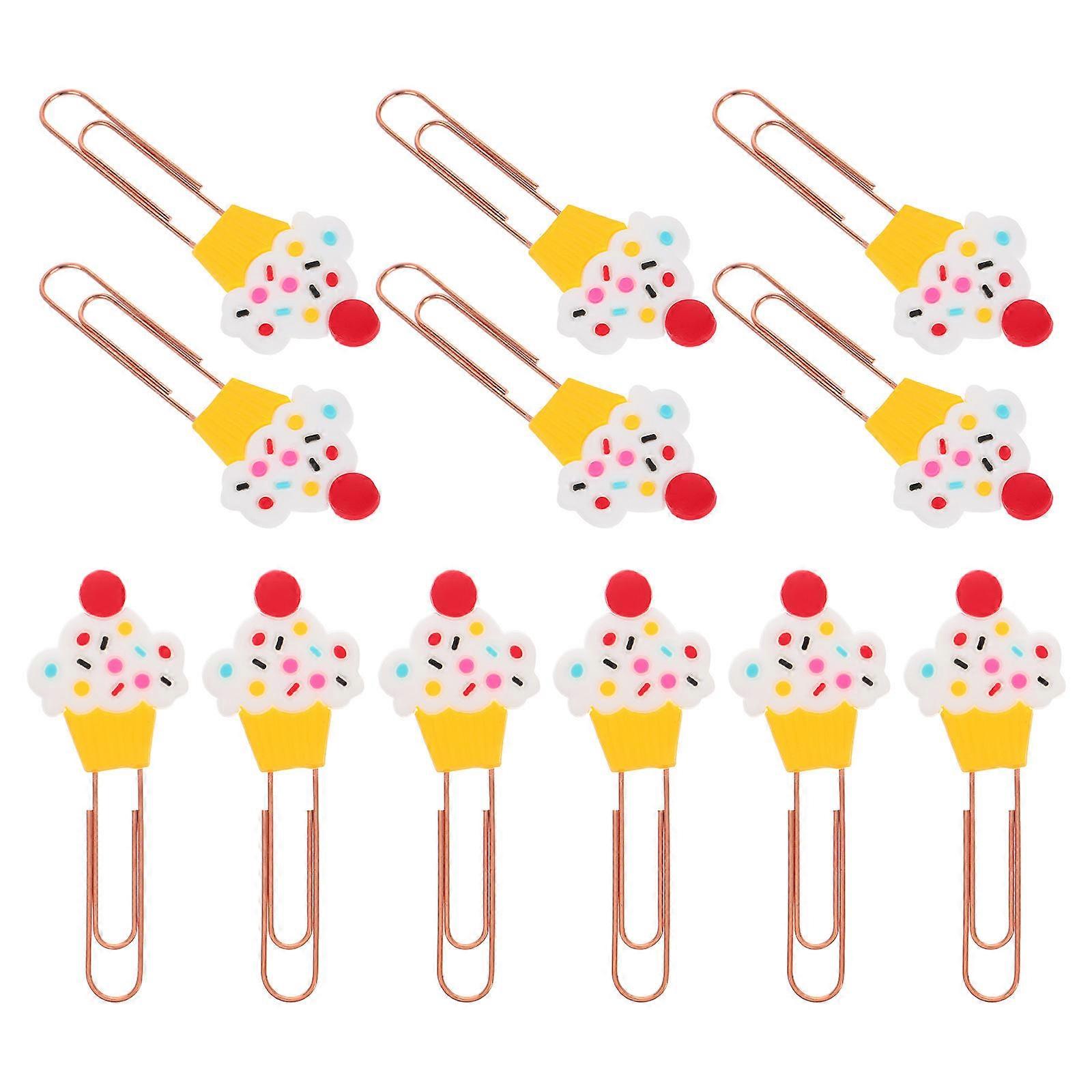 Cute Paper Clips Fruit Bookmarks for Office and Study Use 20Pcs