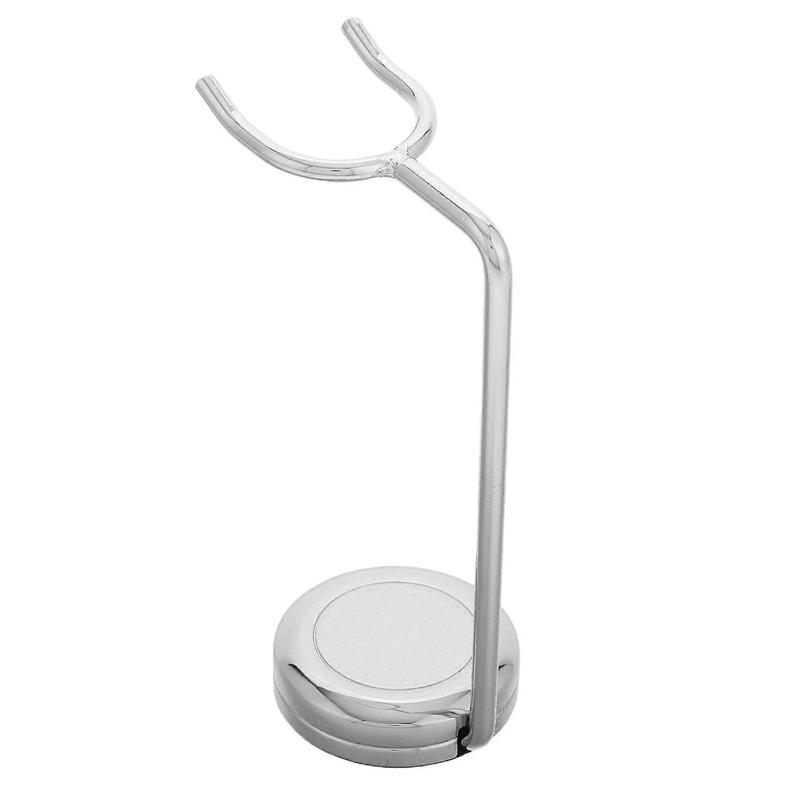 Mens Silver Shaving Brush Holder Stand for Storage