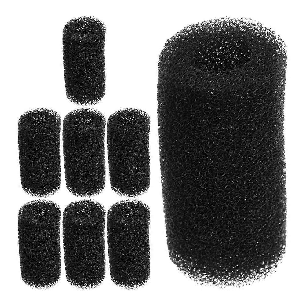 Black Pool Sweeper Tail Cleaner Sponge 8Pcs for Fish Tank Inlet Protection