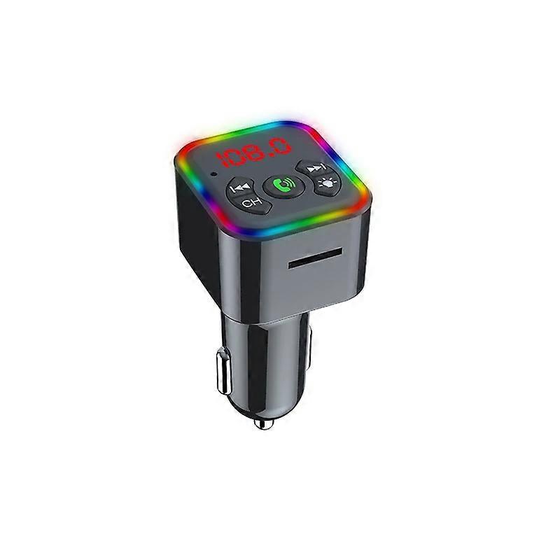 Bluetooth Wireless Player Car MP3 FM Transmitter Music Receiver for Universal Phone Handsfree Call Voice Navigation Fast Charger