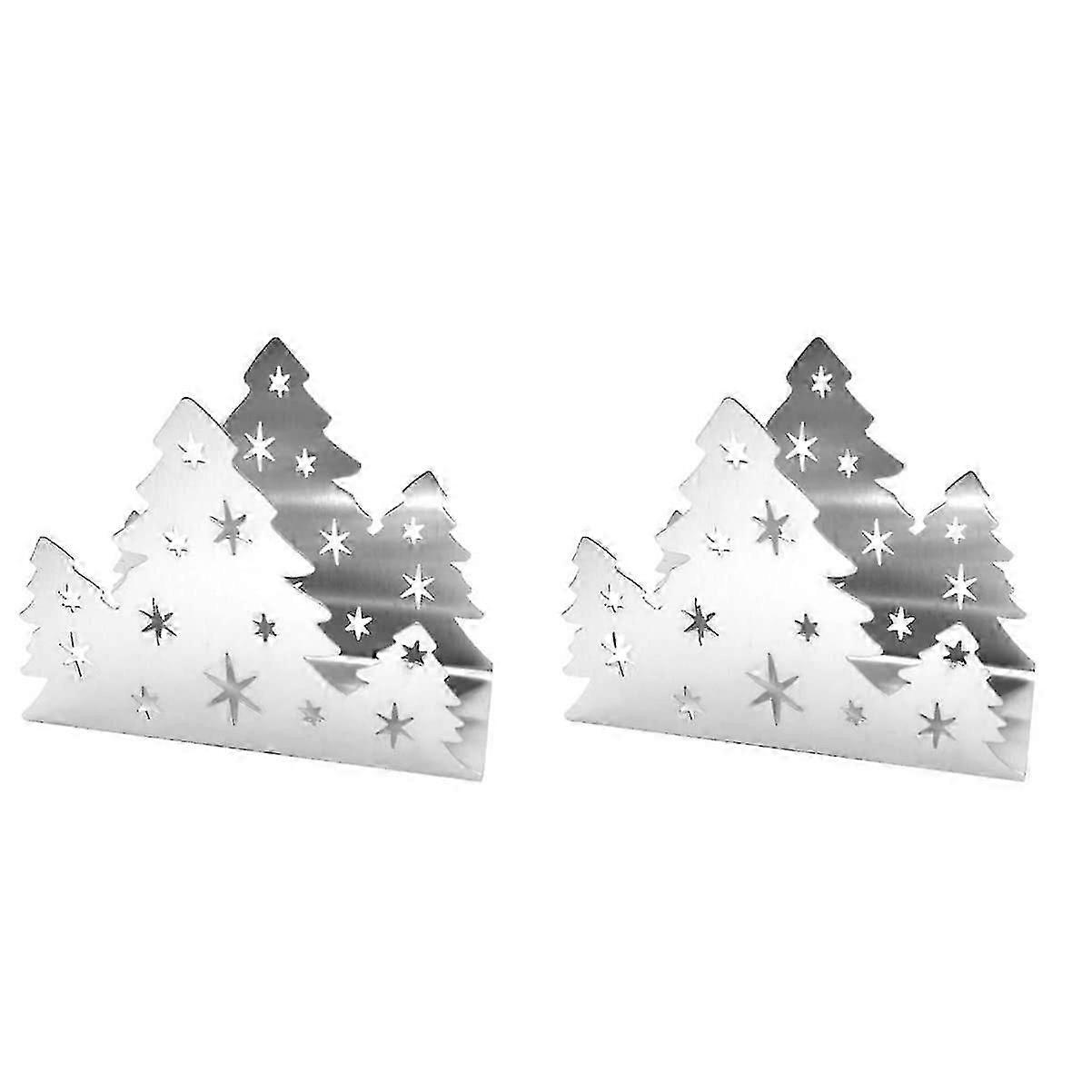 Christmas Tree Napkin Holder 2-Pack-JJ