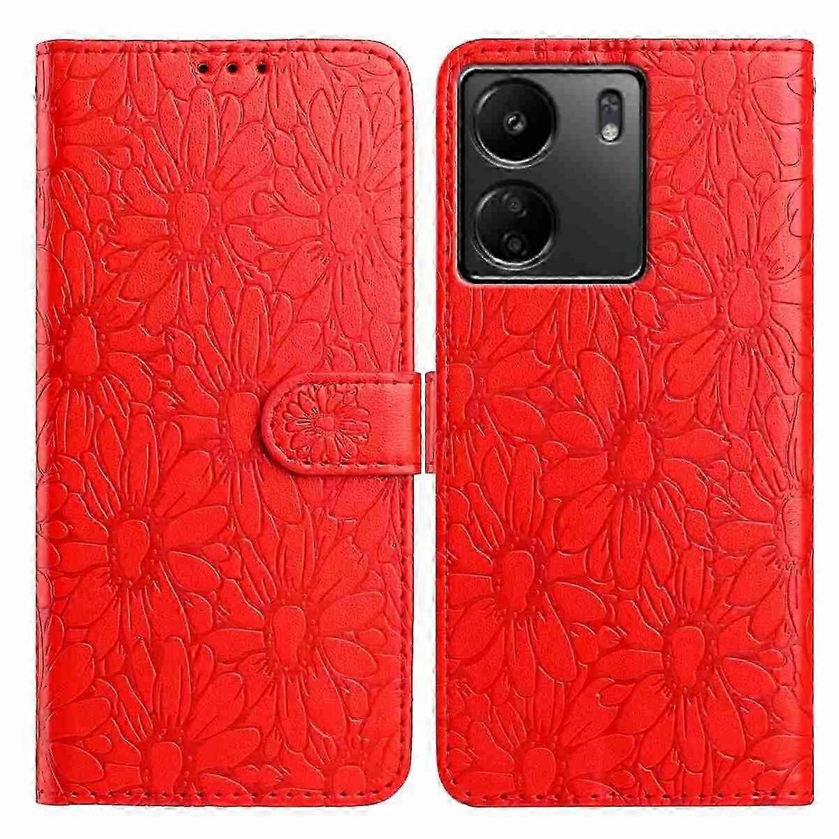 Daisy Embossed Leather Phone Case