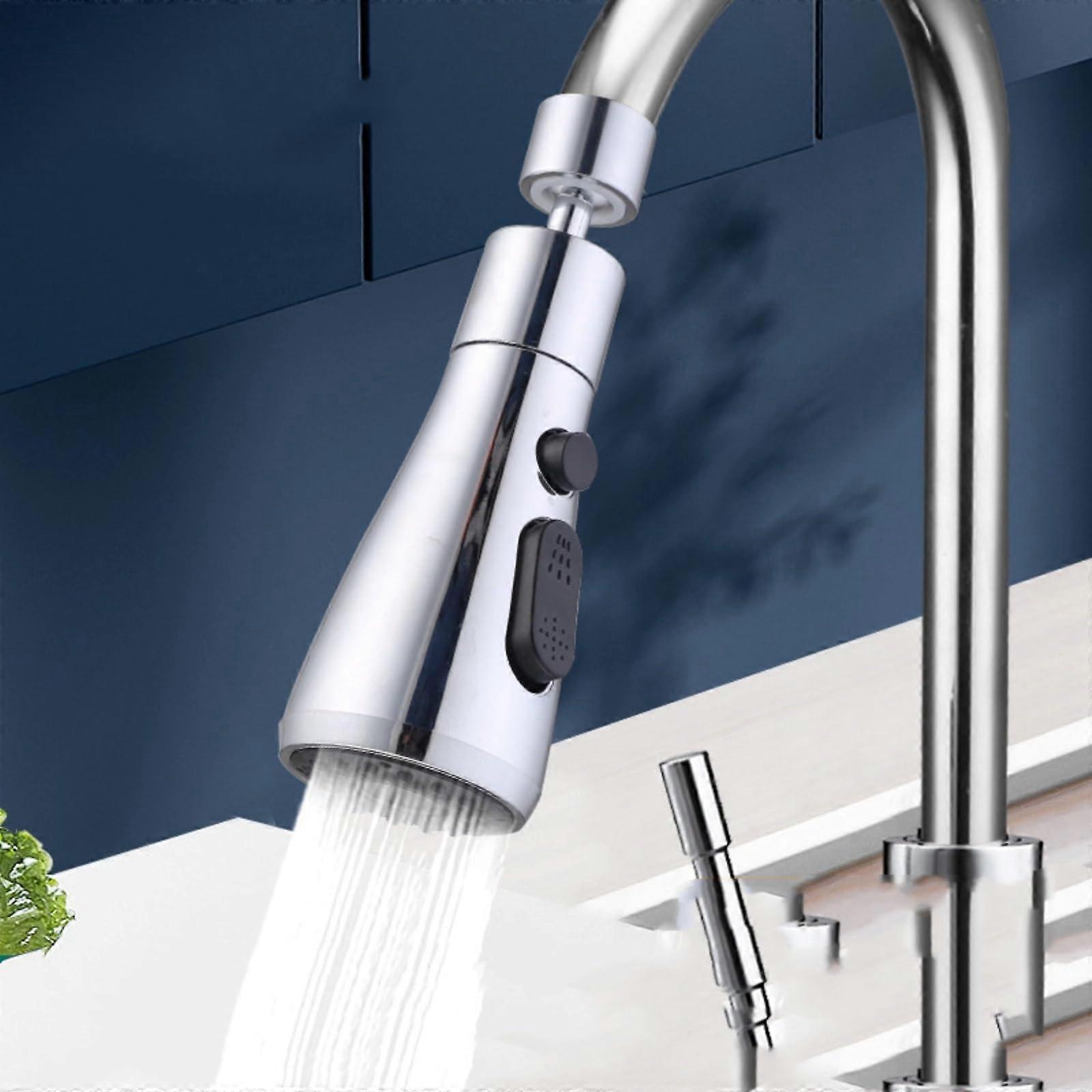 Faucet Extender 360° Rotating Dual Mode SplashProof WaterSaving Kitchen Tap Attachment