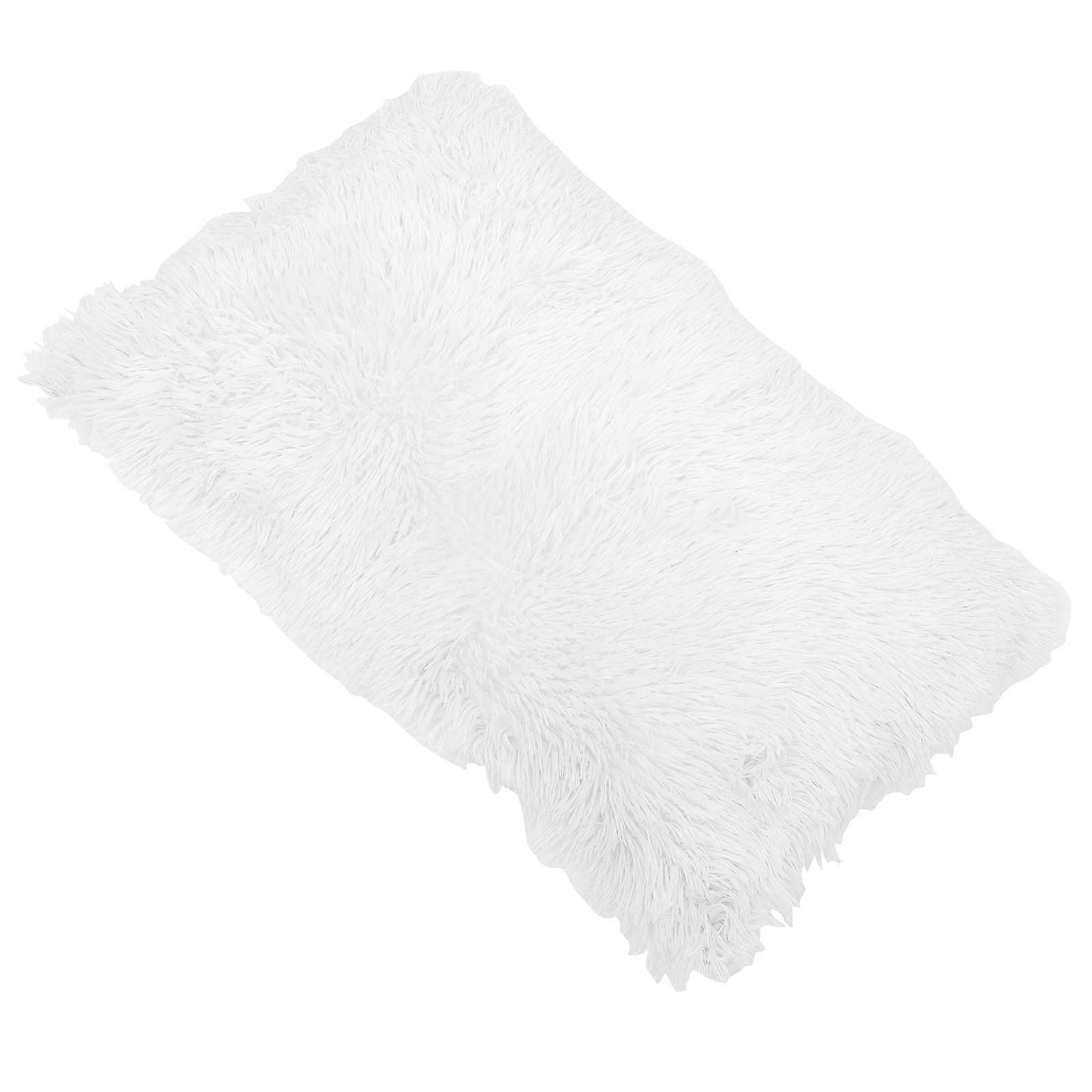 6Pcs Decorative Solid-Color Pillow Cases Plush Material Comfortable Replacement Rectangle Shape