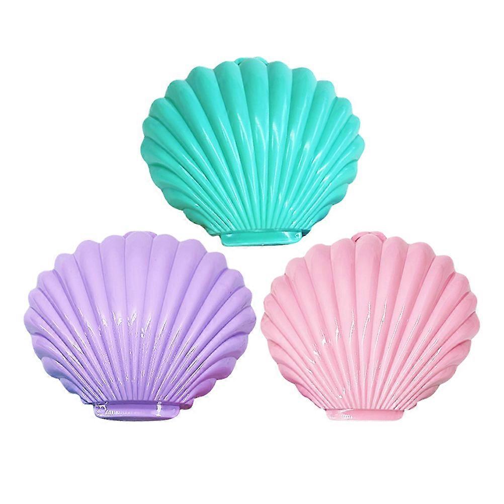 3pcs Elegant Seashell Candy Boxes Versatile Decorative Shell Containers Small Sea Shells Container