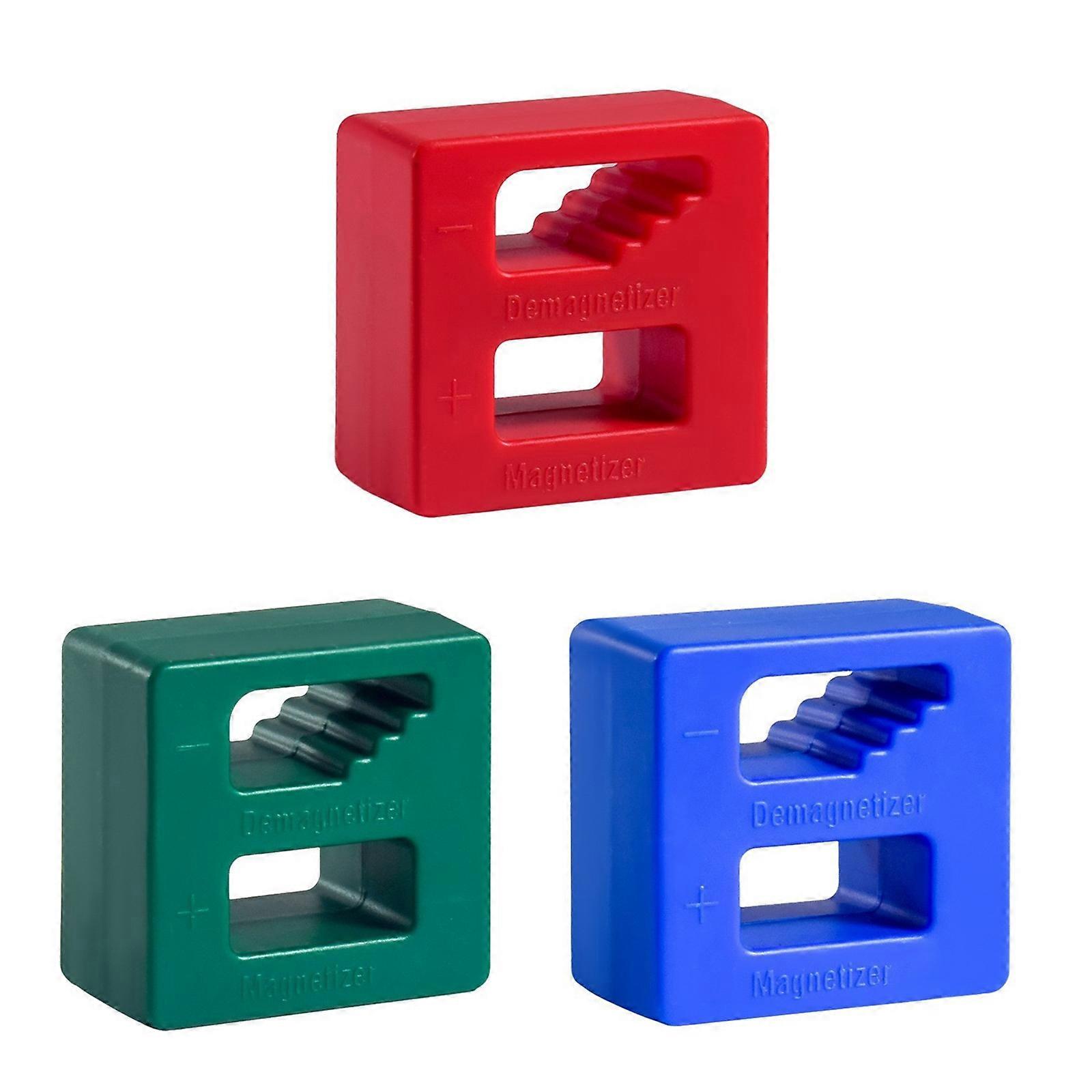 3Pcs Screwdriver Magnetic Tool Magnetizer Demagnetizer For Quick Use Lightweight Portable Design Multicolor