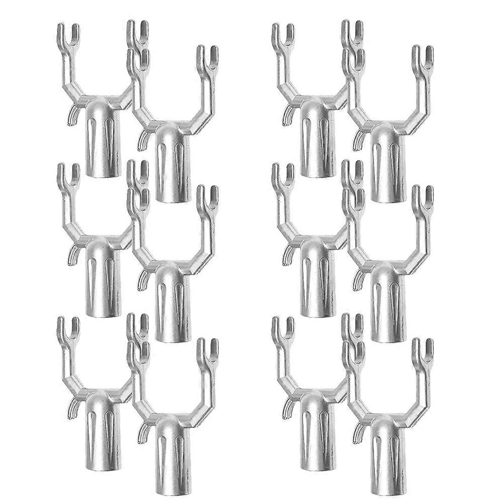 Replacement Clothes Pole Fork Clothes Fork Head for Hanging 12Pcs Set