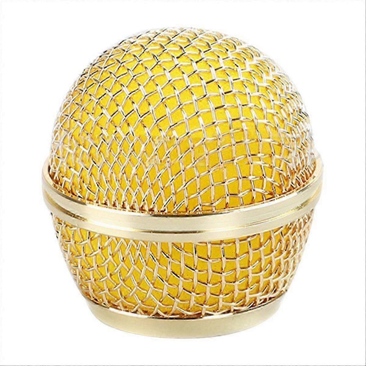 Wireless Microphone Grille Microphone Accessories gold