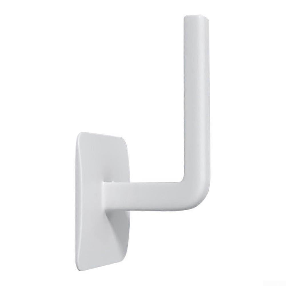 Reusable Adhesive Wall Hooks White No Drill Strong Hold MultiPurpose for Easy Installation