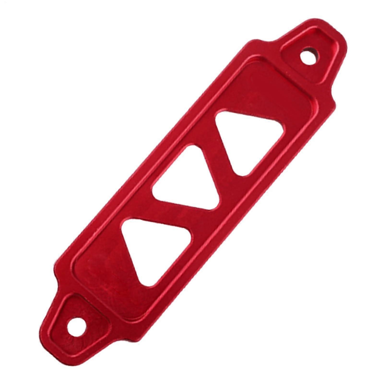Aluminum Alloy Battery Hold Down Bracket for RV Marine Trailer with Rustproof Secure Mount Red